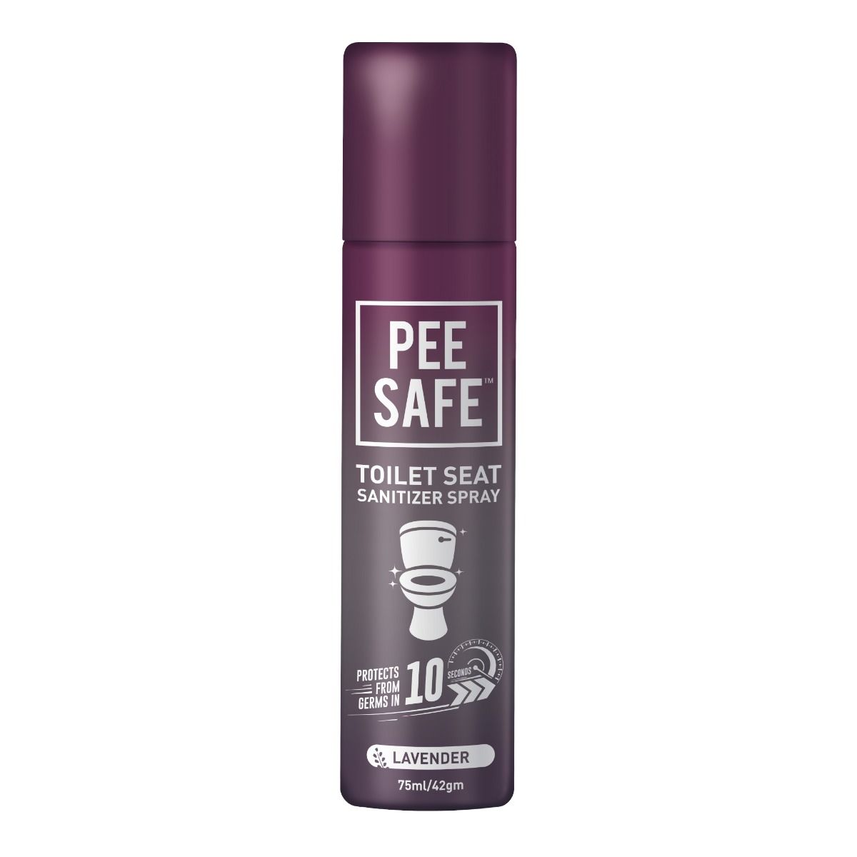 Pee Safe Toilet Seat Sanitizer Lavender Spray, 75 ml, Pack of 1 