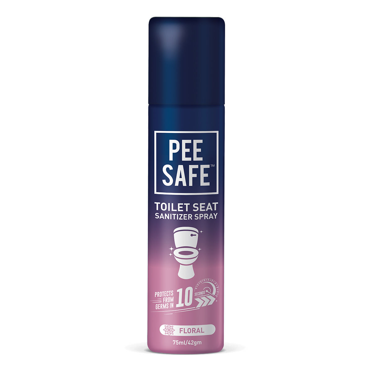 Pee Safe Toilet Seat Sanitizer Floral Spray, 75 ml, Pack of 1 