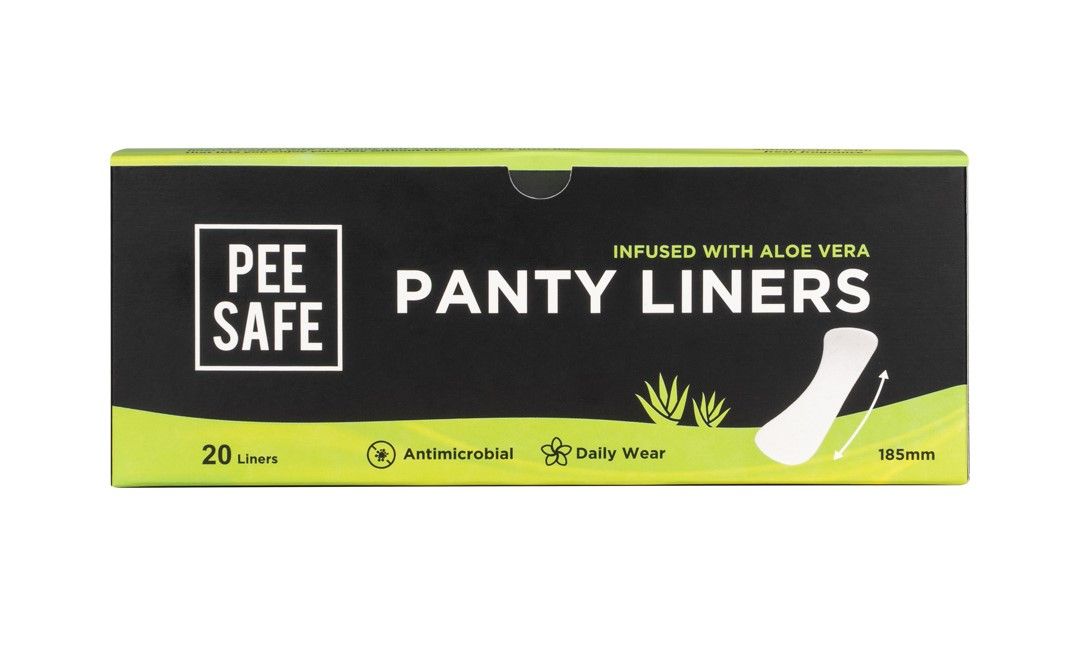 Pee Safe Aloe Vera Panty Liners, 20 Count, Pack of 1 