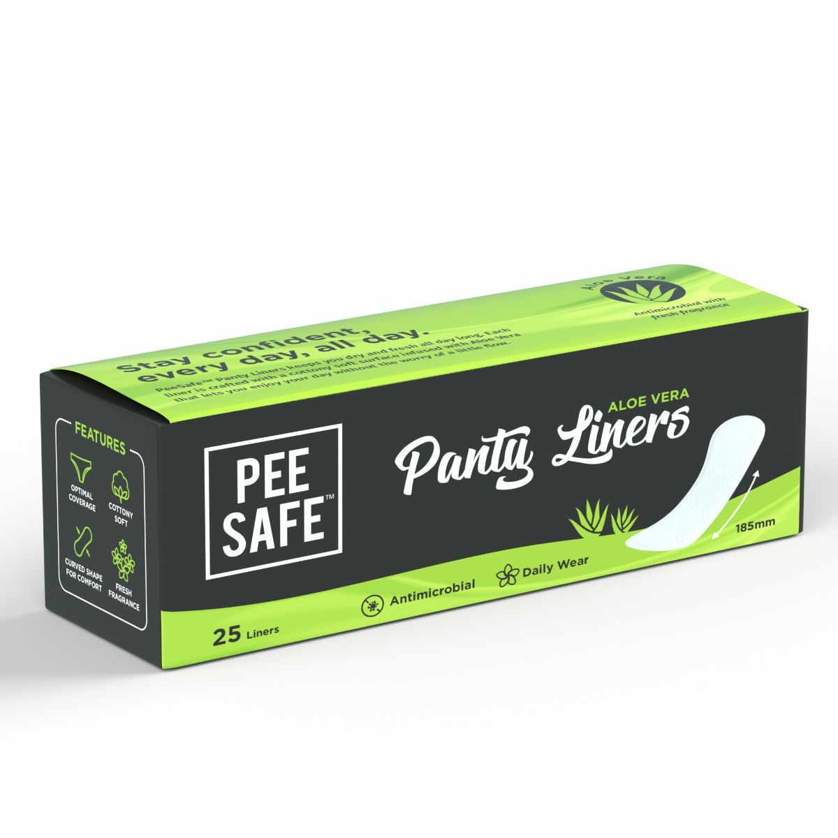 Buy Pee Safe Aloe Vera Panty Liners, 25 Count Online