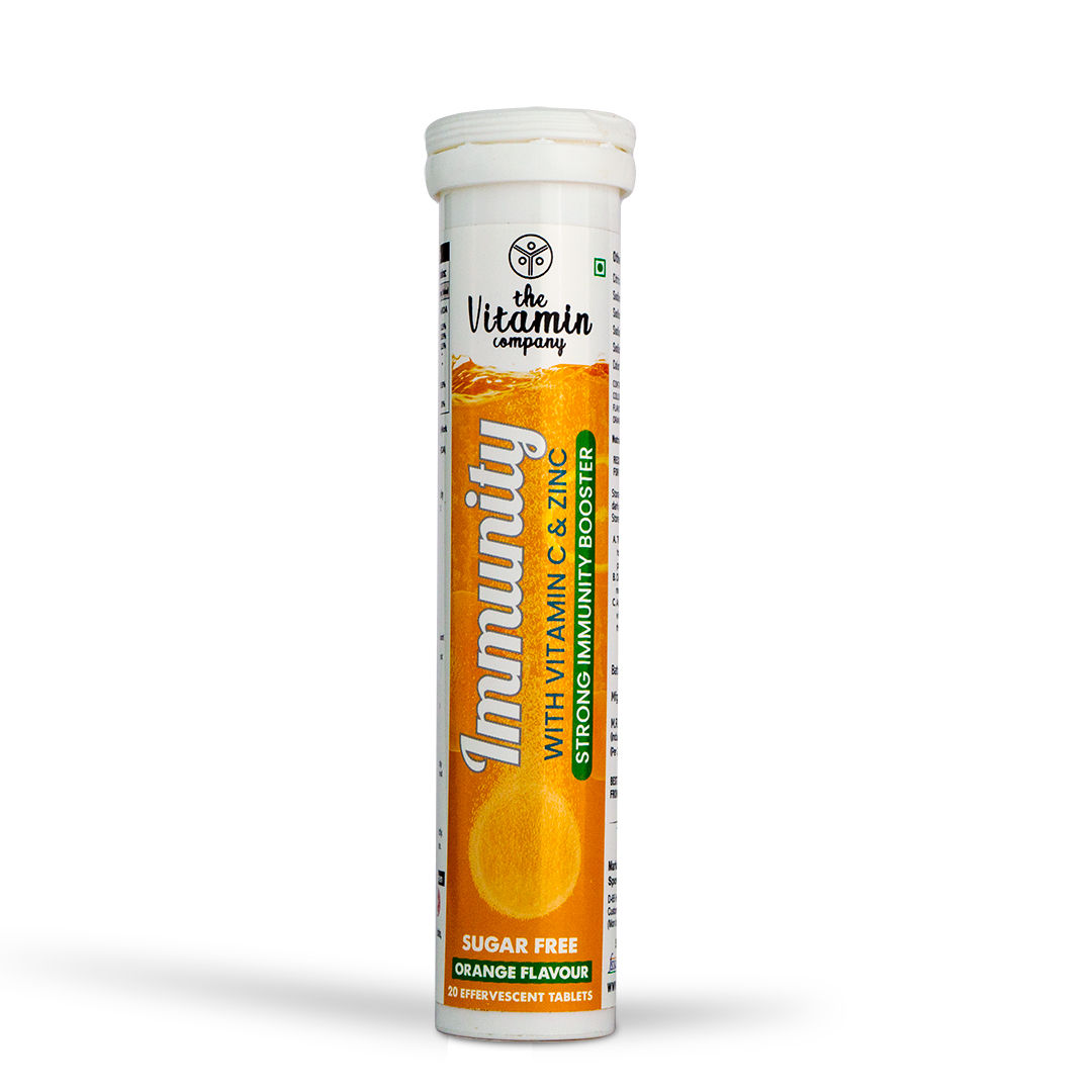 The Vitamin Company Immunity Vitamin C & Zinc Sugar Free Orange Flavour