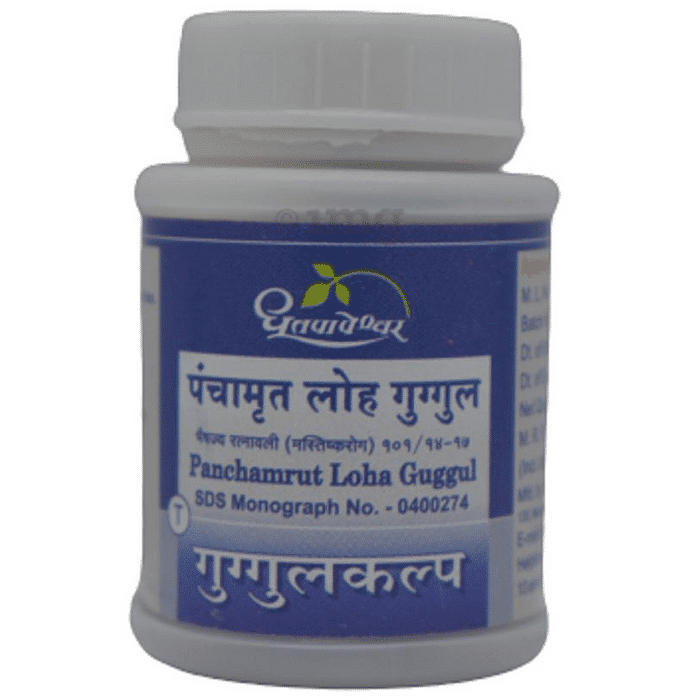 Dhootapapeshwar Panchamrut Loha Guggul, 60 Tablets, Pack of 1 