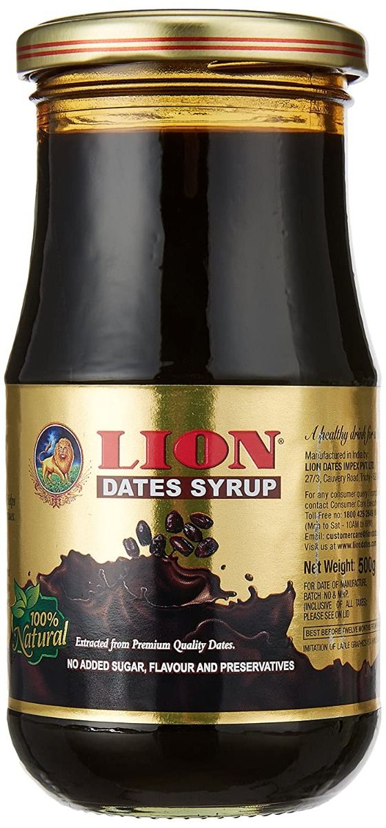 Lion Dates Syrup, 500 gm, Pack of 1 