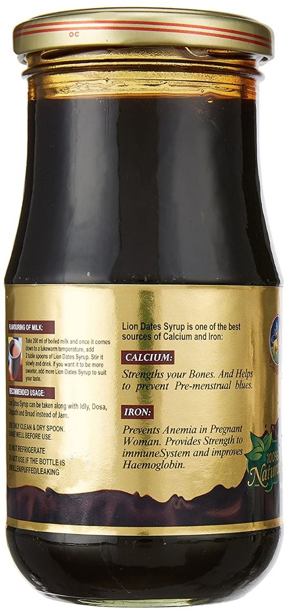 Lion Dates Syrup, 500 gm, Pack of 1 