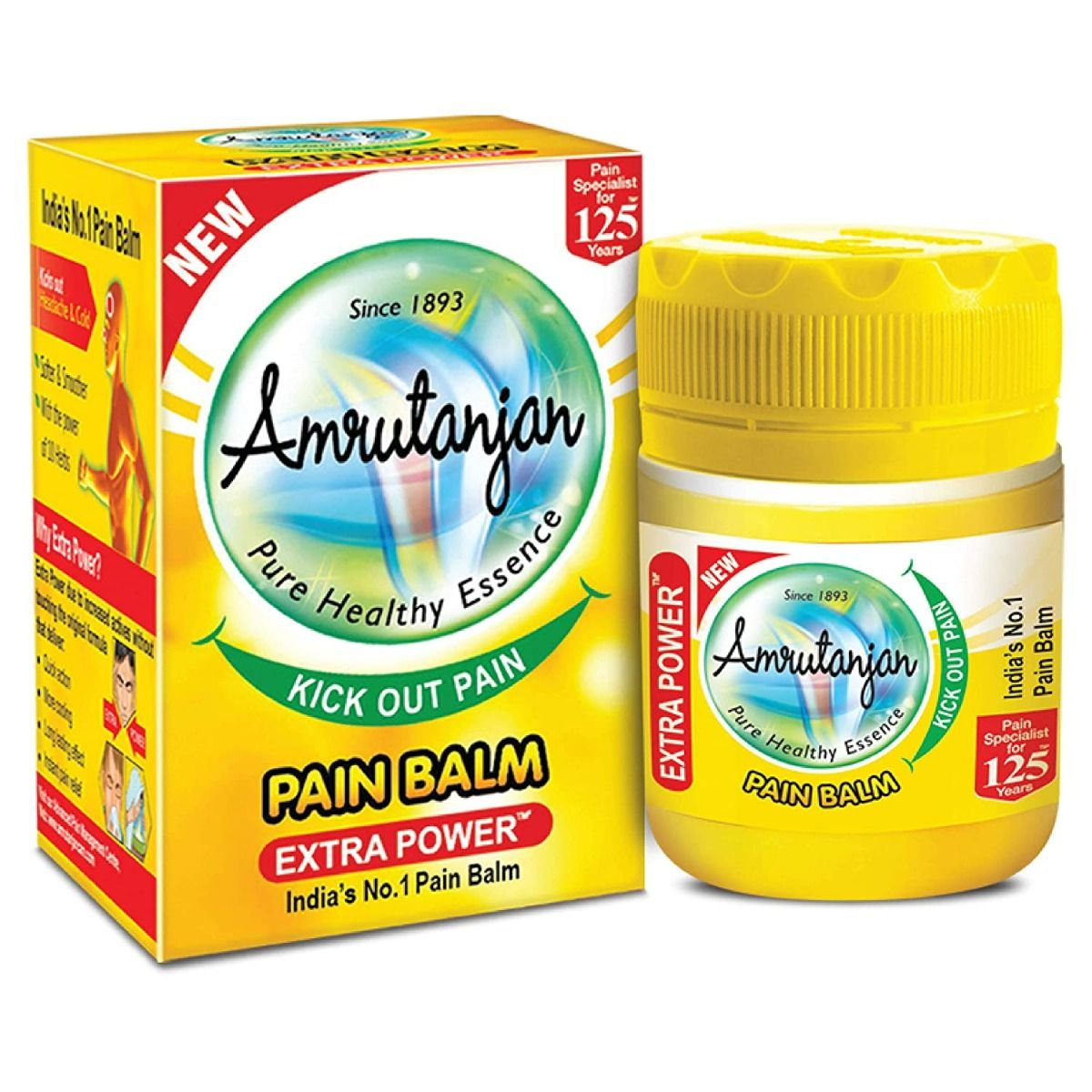 Amrutanjan Extra Power Pain Balm, 8 gm, Pack of 1 