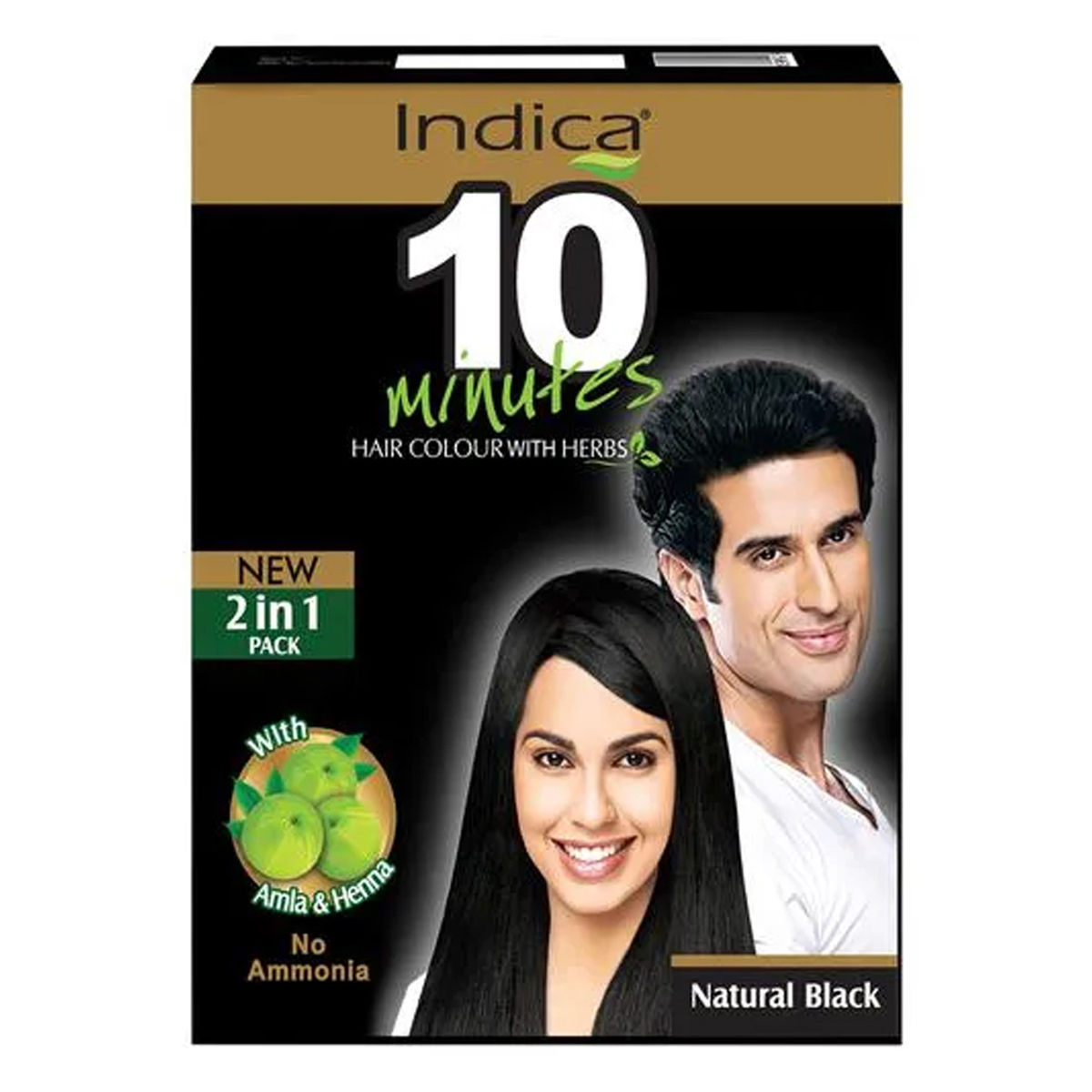 Indica Hair Dye With Amla & Henna Natural Black, 5 gm Price, Uses, Side