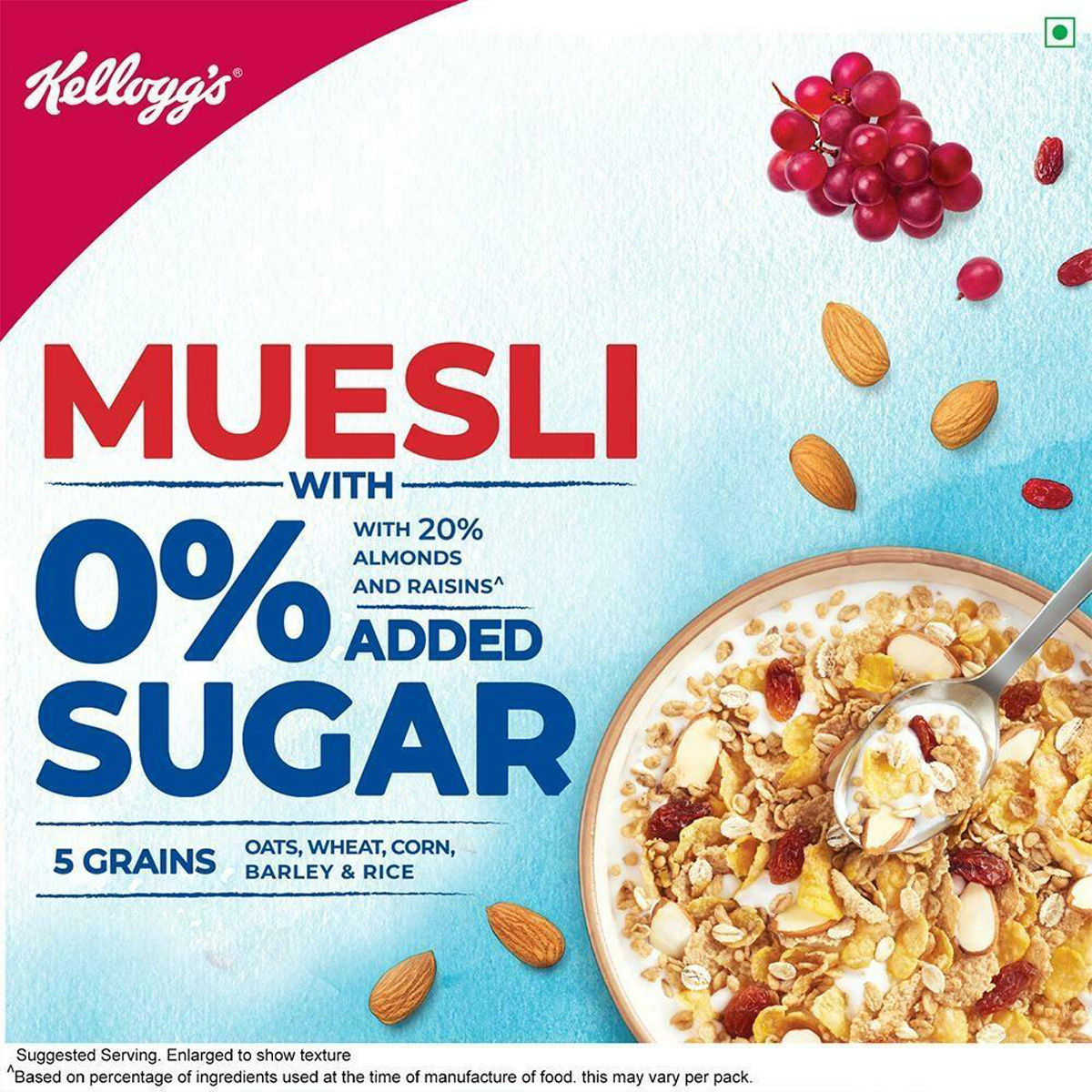 Kelloggs Museli No Added Sugar, 550 gm Price, Uses, Side Effects