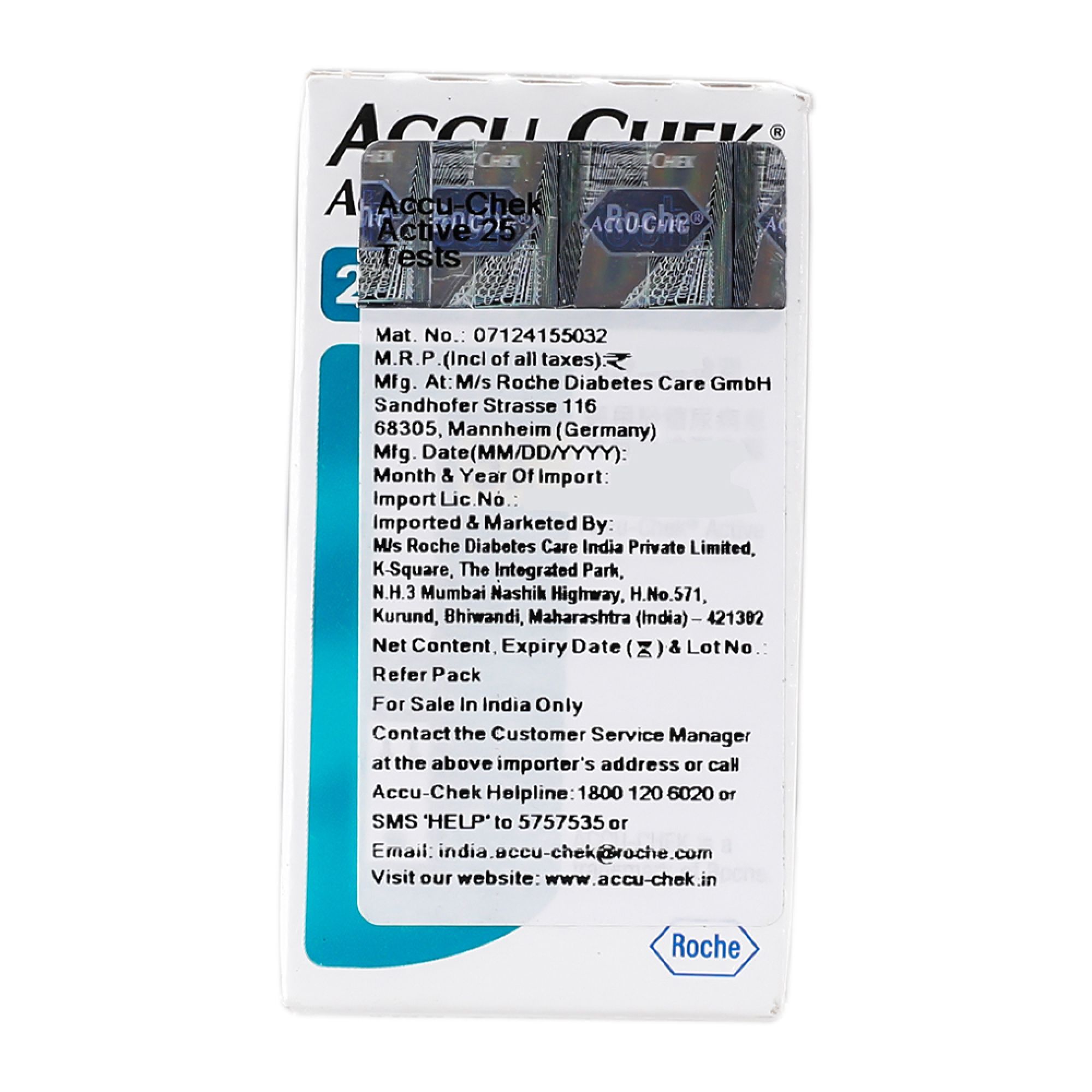 Accu-Chek Active Test Strips, 50 Count, Pack of 1 