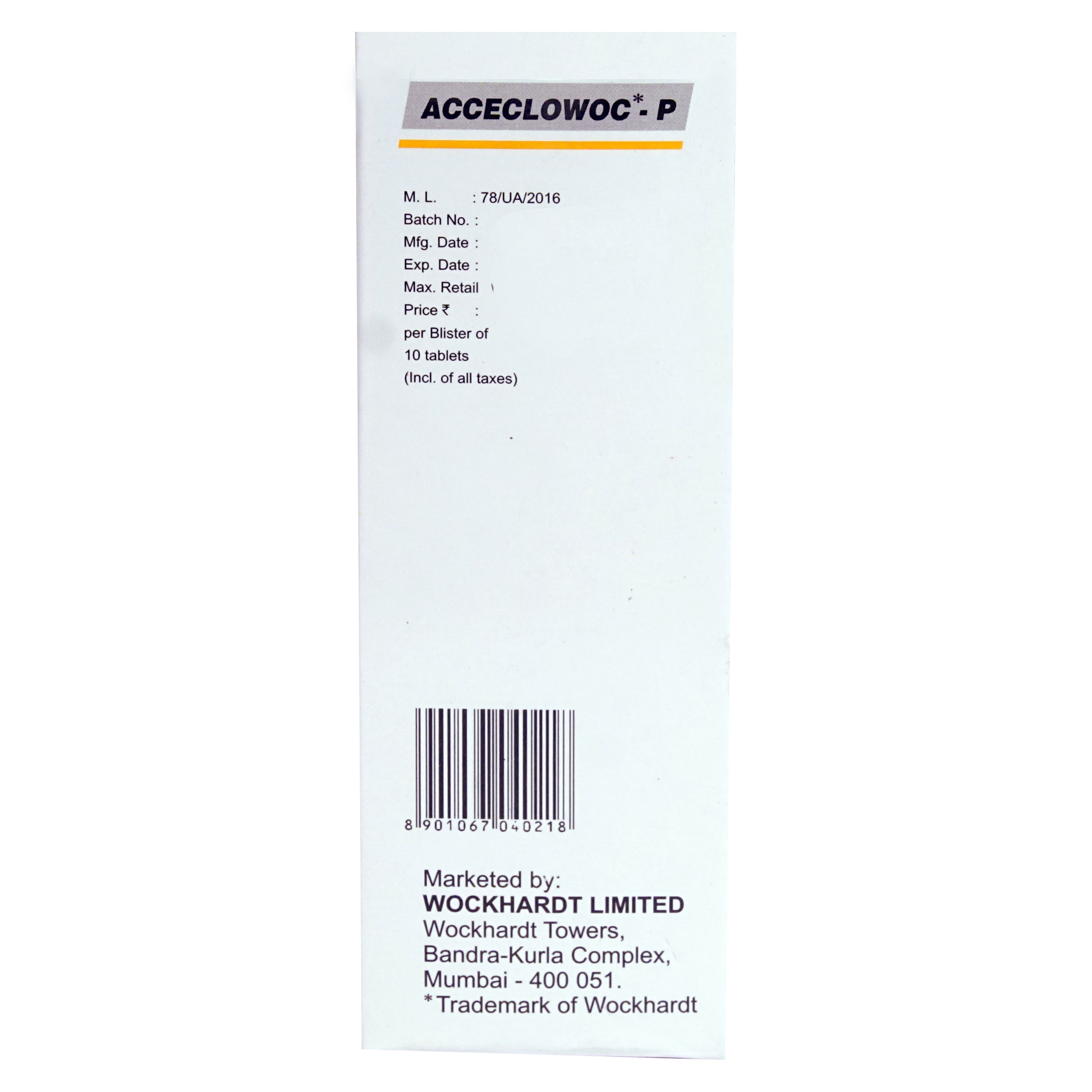 ACCECLOWOC P TABLET Price, Uses, Side Effects, Composition - Apollo