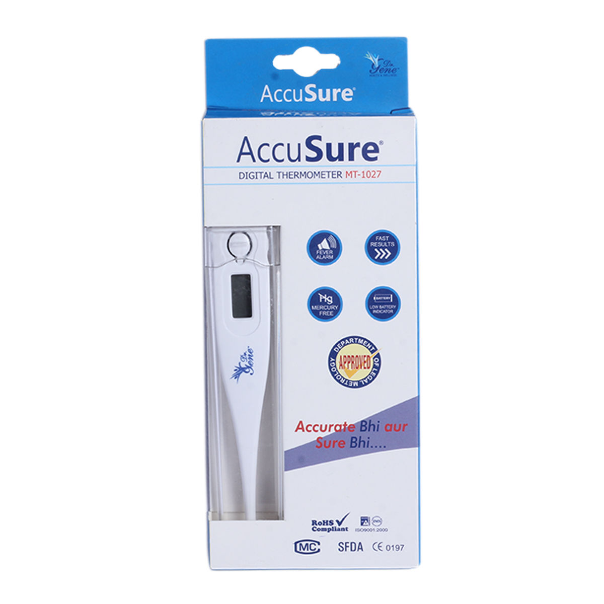 Buy Accusure Digital Thermometer MT-1027 (Microgene), 1 Count Online