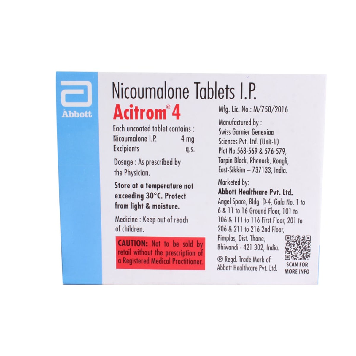 Acitrom 4 Tablet 30s Price Uses Side Effects Composition Apollo