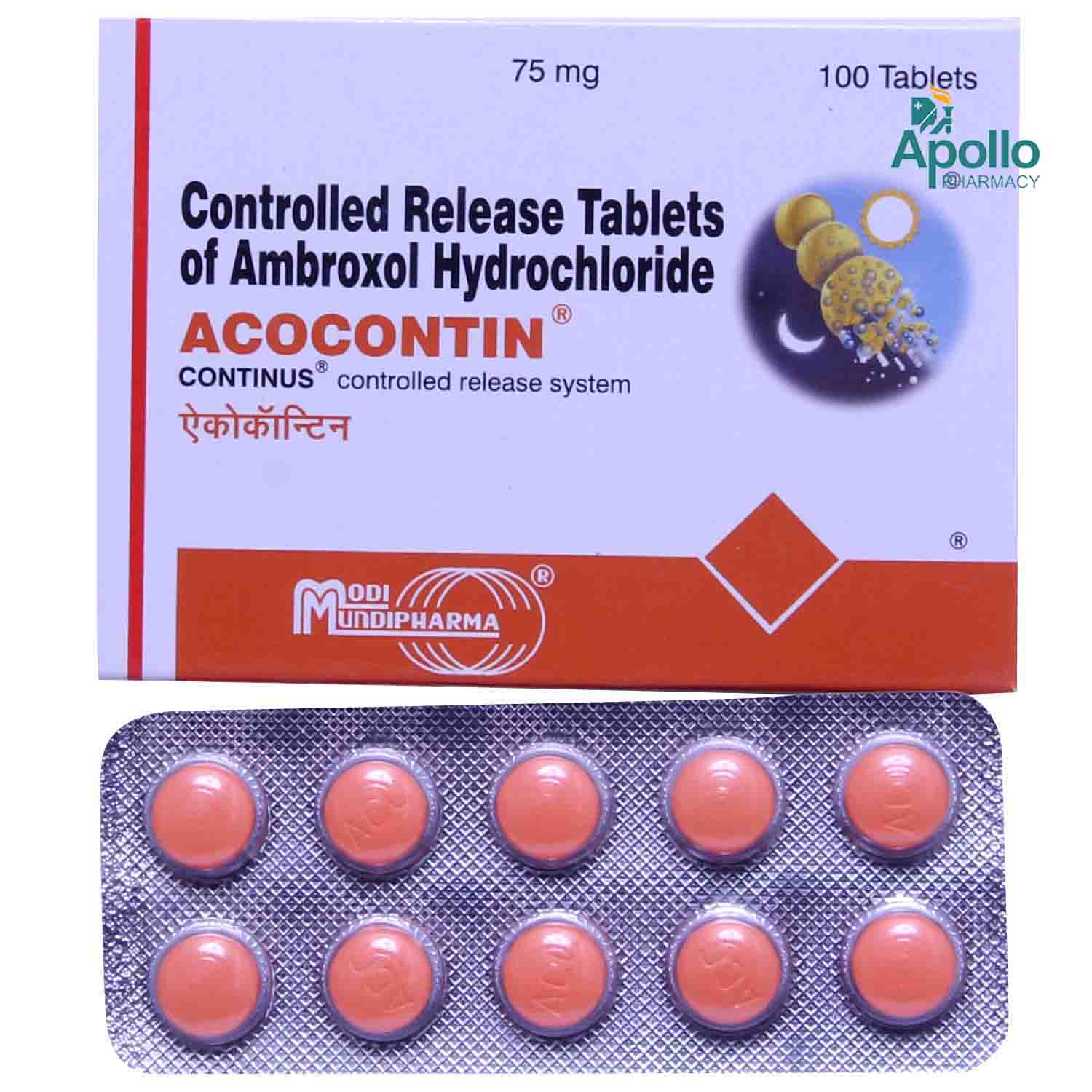 Acocontin Tablet 10s Price Uses Side Effects Composition Apollo