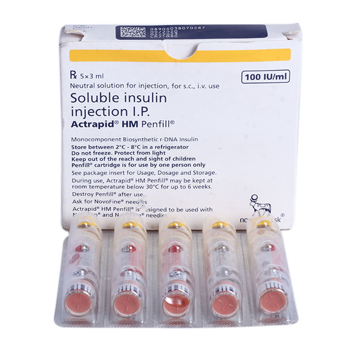 Actrapid HM 100IU/ml Penfill 3 ml Price, Uses, Side Effects