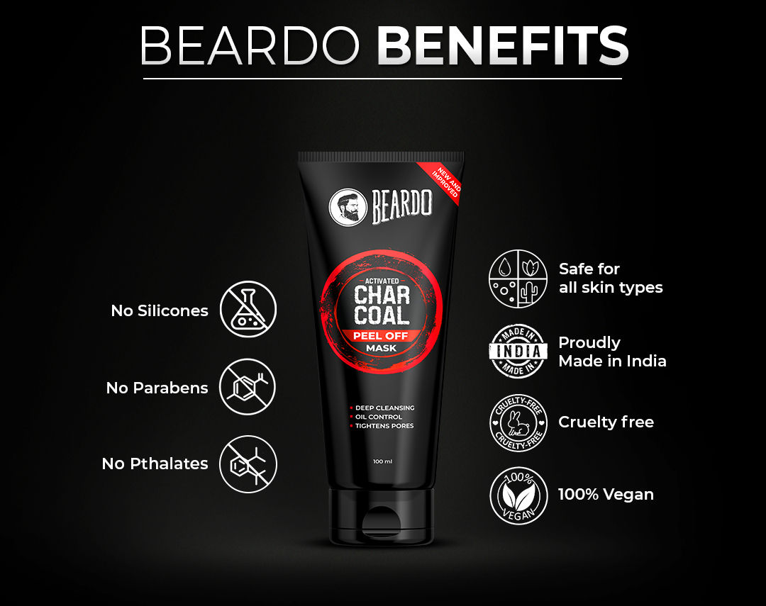 Beardo Activated Charcoal Peel Off Mask 100 Ml Price Uses Side