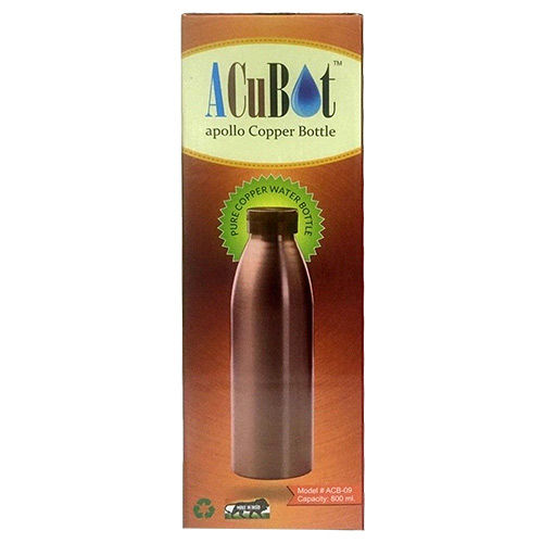 Acubot Apollo Copper Bottle, 800 ml, Pack of 1 