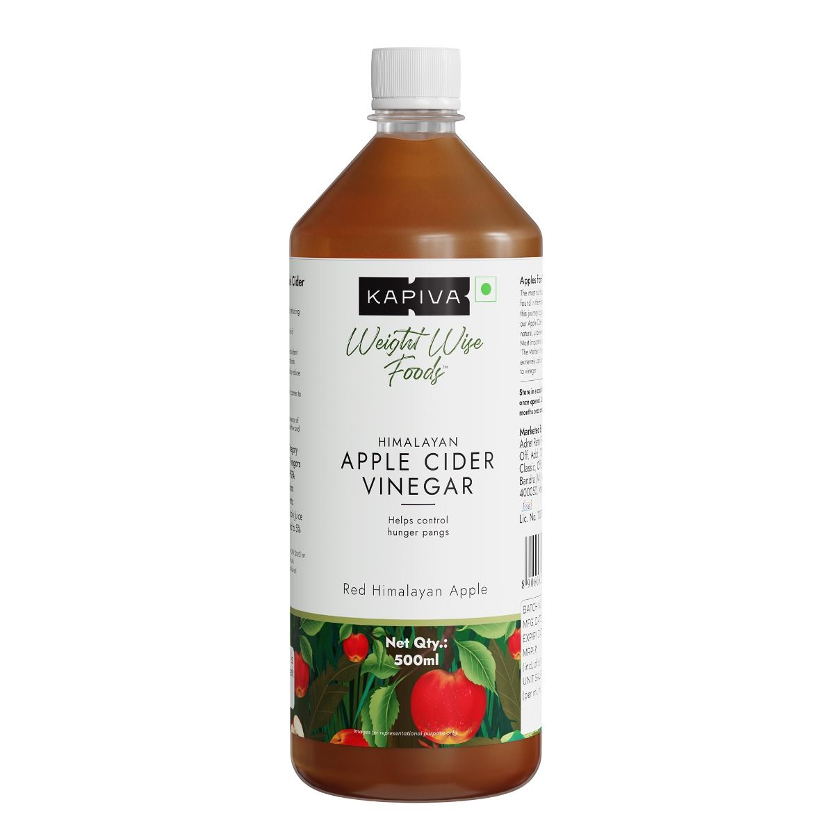 Kapiva Himalayan Apple Cider Vinegar, 500 ml, Pack of 1 