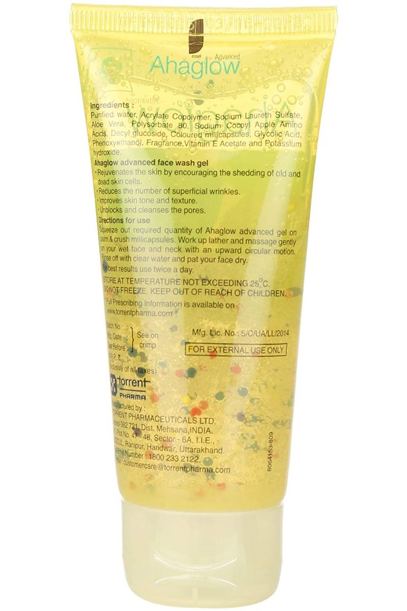 Ahaglow Skin Rejuvenating Gel Face Wash, 50 gm Price, Uses, Side