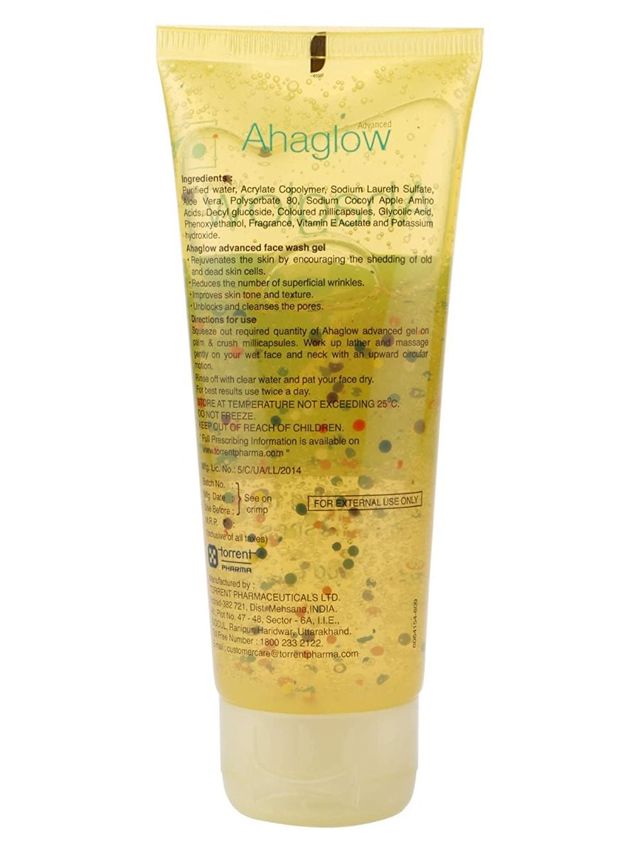 Ahaglow Face Wash Gel, 100 gm Price, Uses, Side Effects, Composition