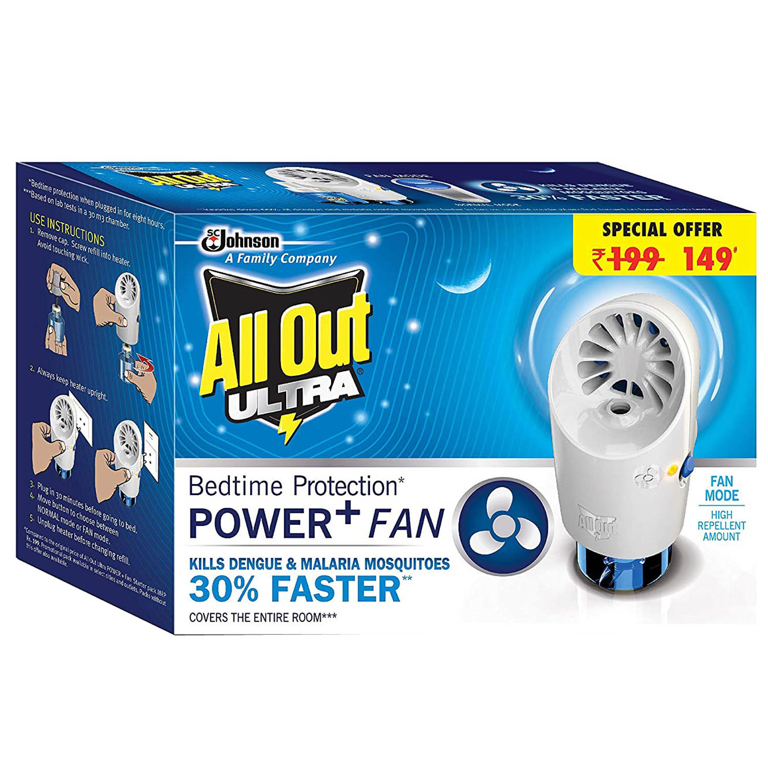 Buy All Out Ultra Power + Fan Pack, 1 kit Online