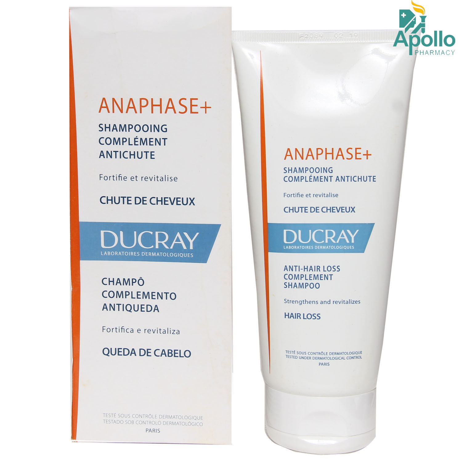 Ducray Anaphase+ Anti-Hair Loss Complement Shampoo, 200 ml, Pack of 1 Shampoo