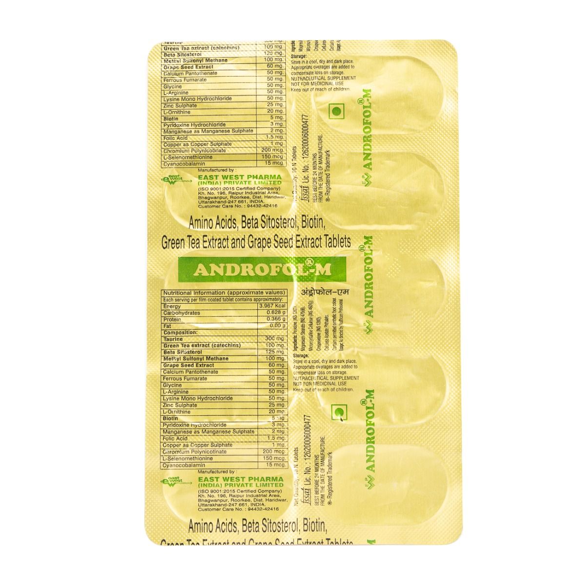 Androfol M Tablet 10's, Pack of 10 S