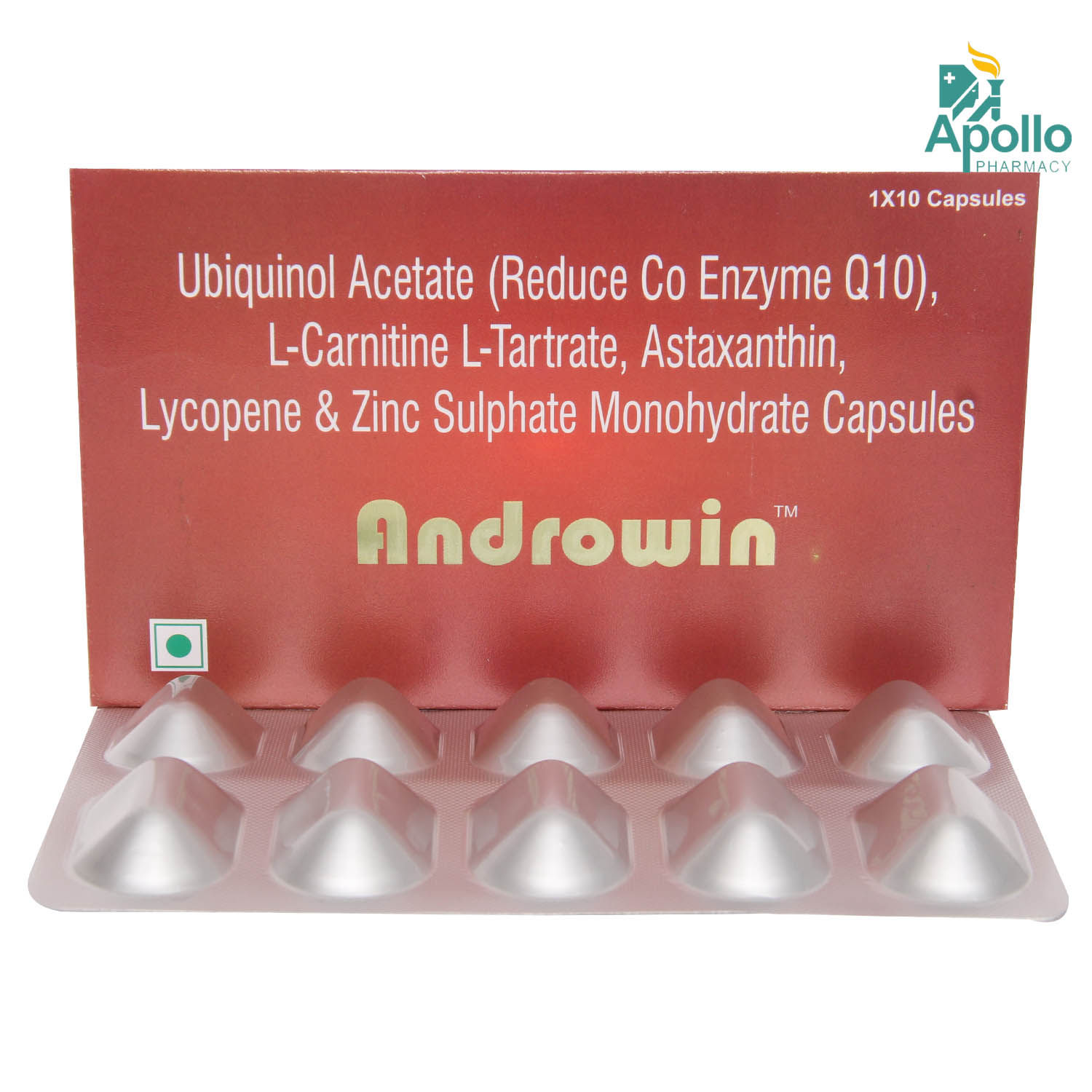 Androwin Capsule 10's, Pack of 10 CAPSULES