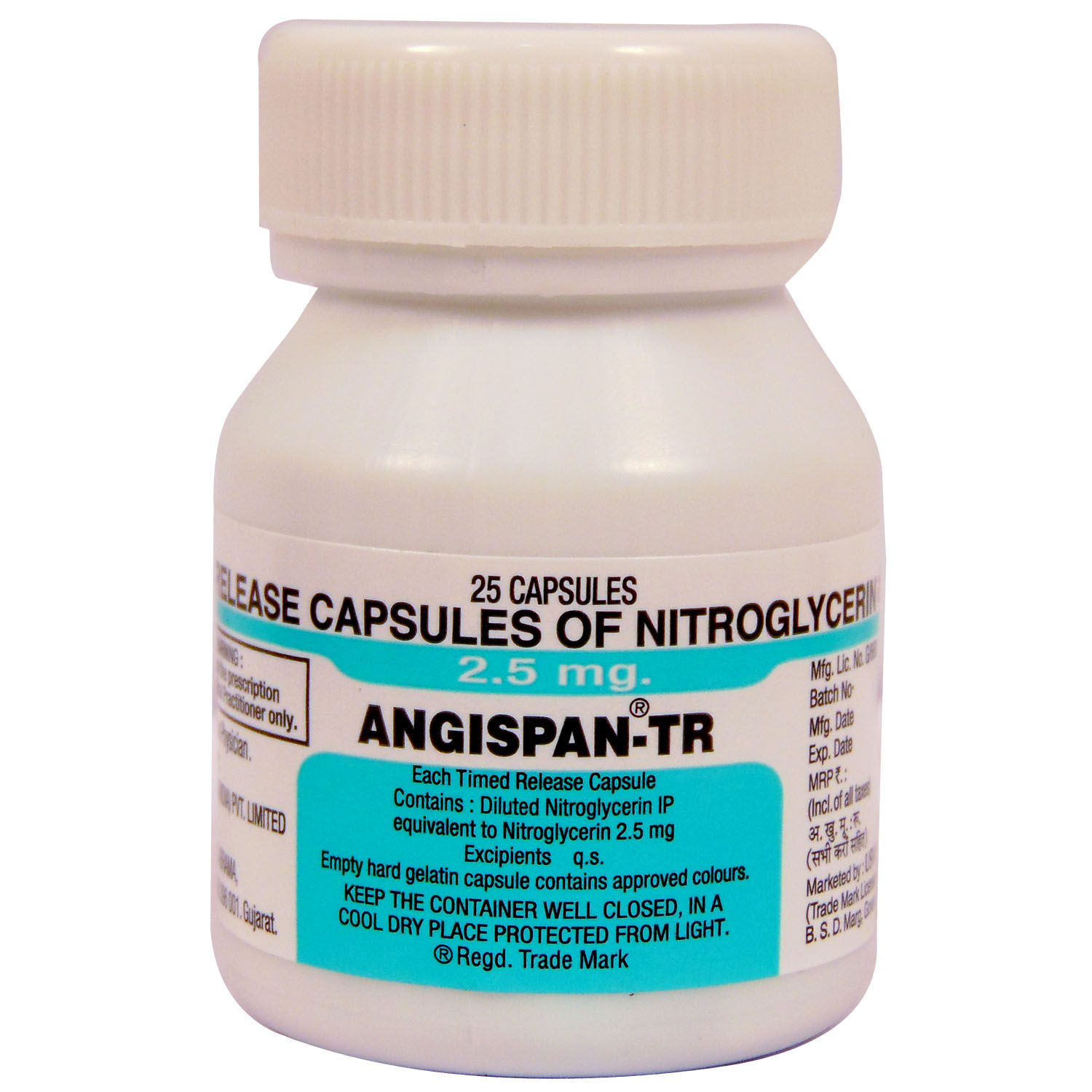 ANGISPAN TR 2.5MG CAPSULE Price, Uses, Side Effects, Composition