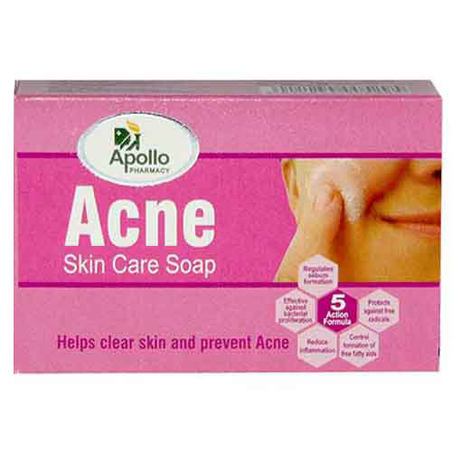 Buy Apollo Pharmacy Acne Skin Care Soap, 75 gm Online