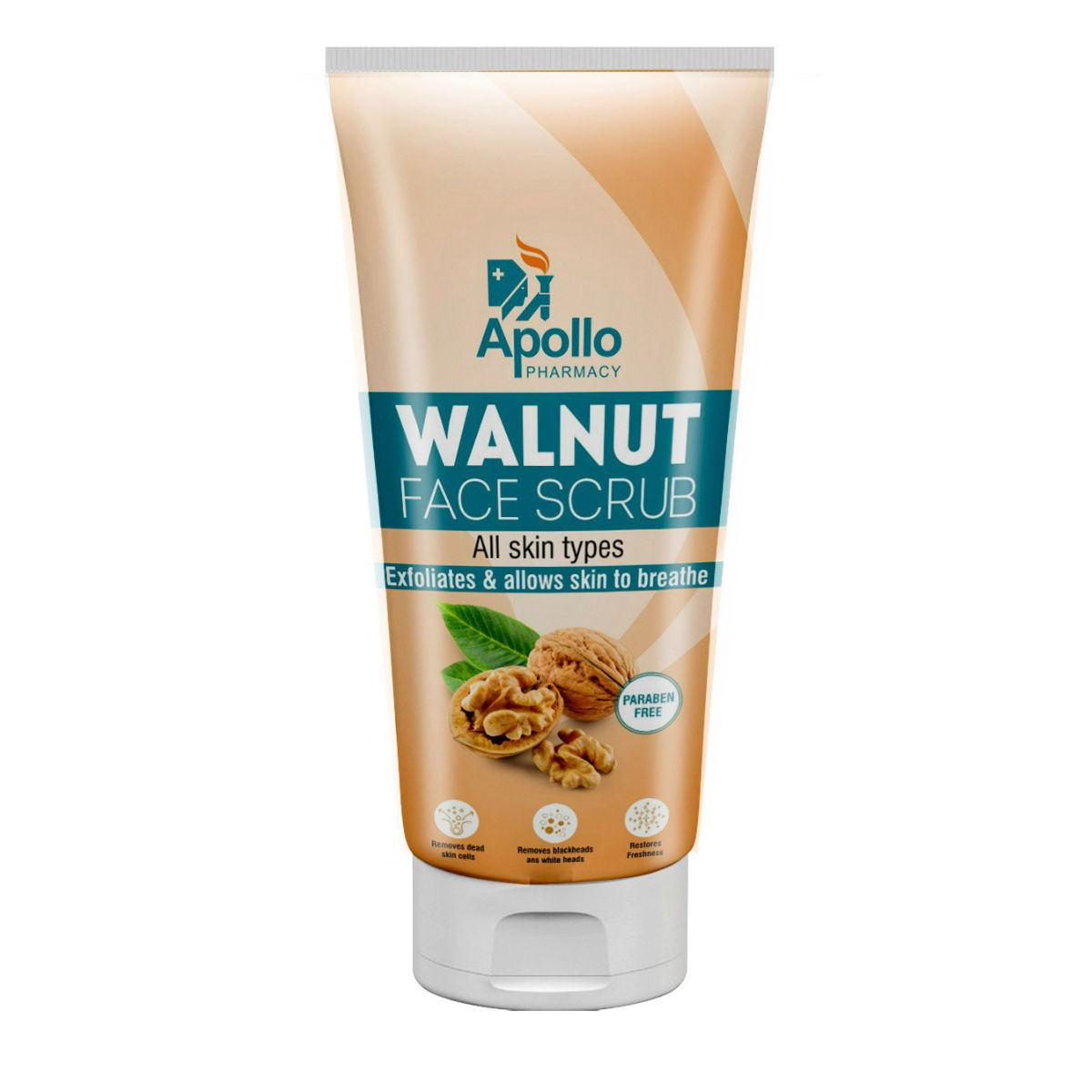 Apollo Pharmacy Walnut Face Scrub, 180 gm (3x60 gm) Price, Uses, Side