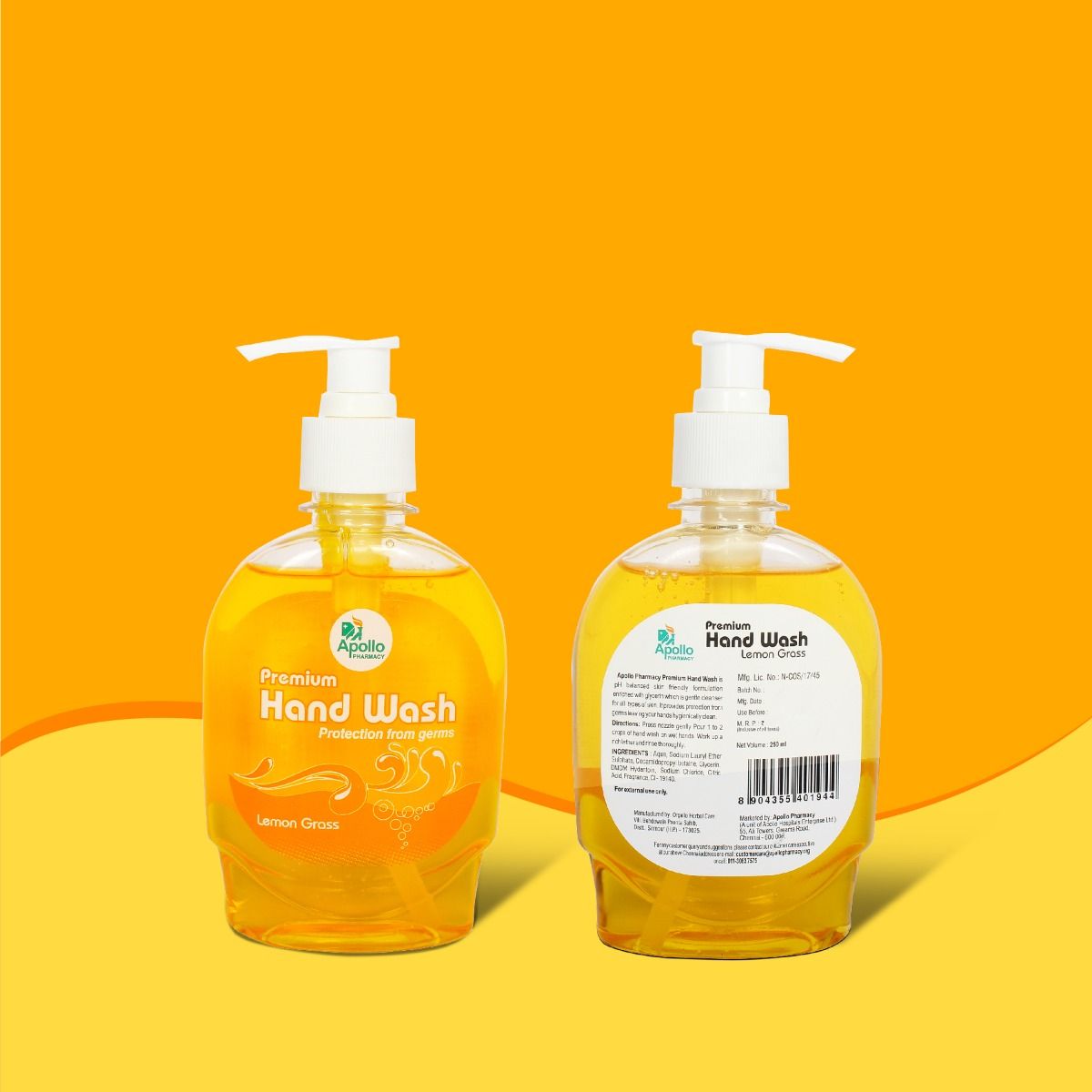 Apollo Pharmacy Premium Lemon Grass Handwash, 750 ml (3x250 ml) Price