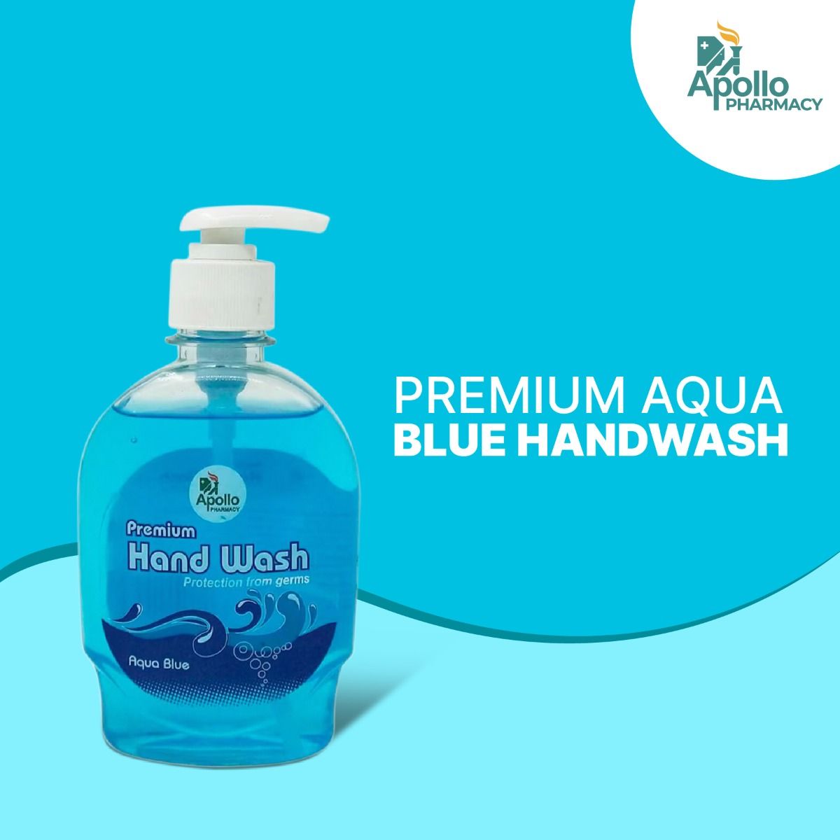 Apollo Pharmacy Premium Aqua Blue Handwash, 750 ml (3x250 ml), Pack of 3 S