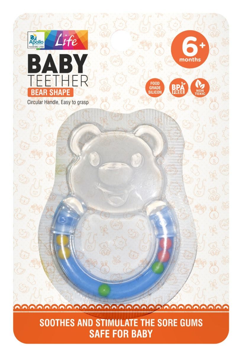 Apollo Life Baby Teether Bear Shape, 1 Count Price, Uses, Side Effects,  Composition - Apollo Pharmacy