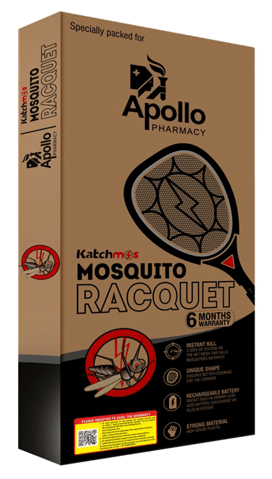 Buy Apollo Pharmacy Katchmos Mosquito Killer Racquet, 1 Count Online