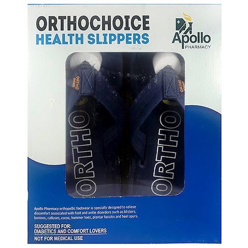 Apollo Pharmacy Ortho Choice Men Health Slippers Size 9, 1 Pair, Pack of 1 