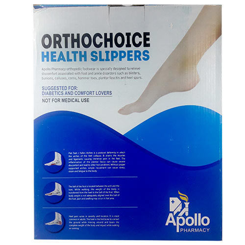Apollo Pharmacy Ortho Choice Men Health Slippers Size 9, 1 Pair, Pack of 1 
