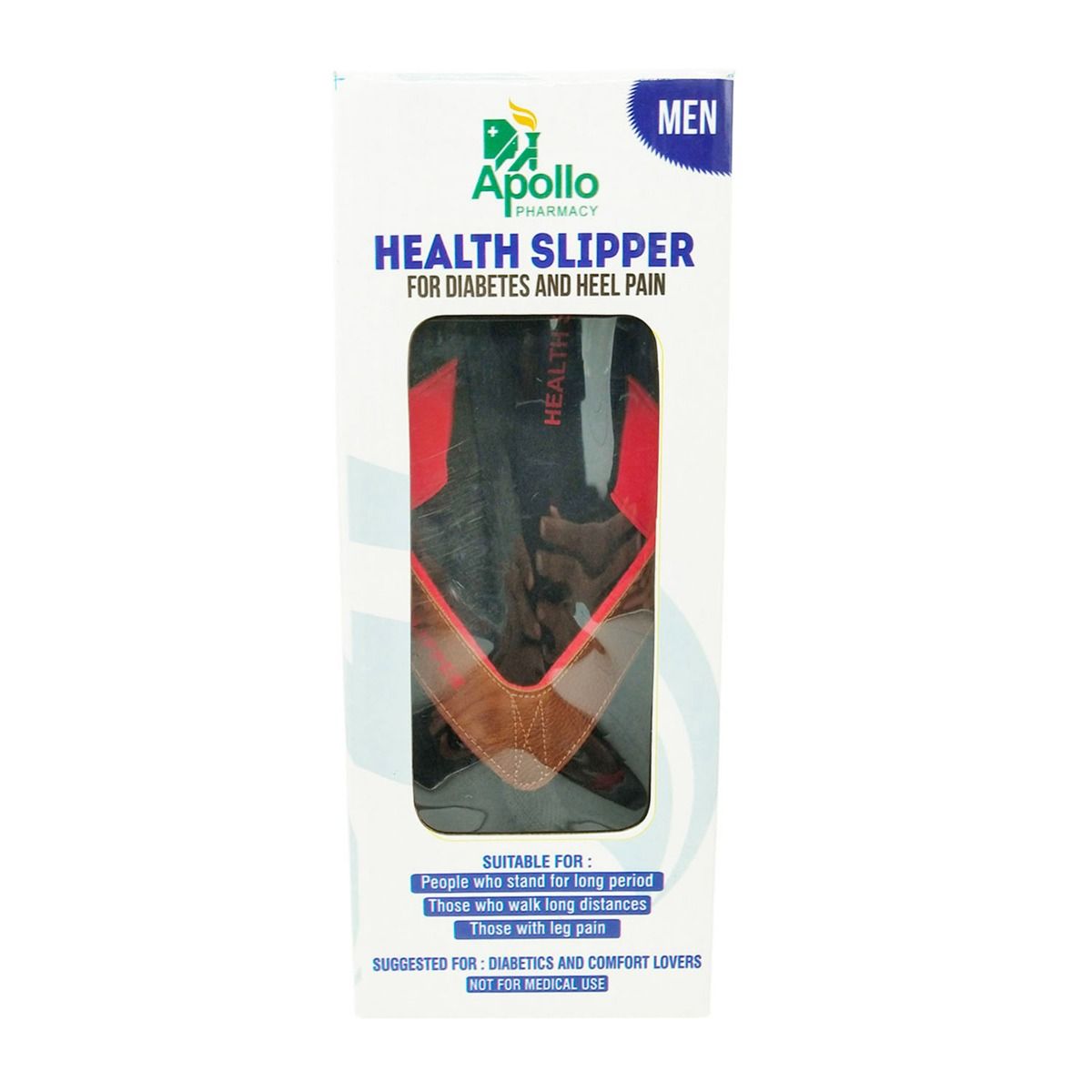 Buy Apollo Pharmacy Orthochoice Men Health Slippers Size 5, 1 Pair Online