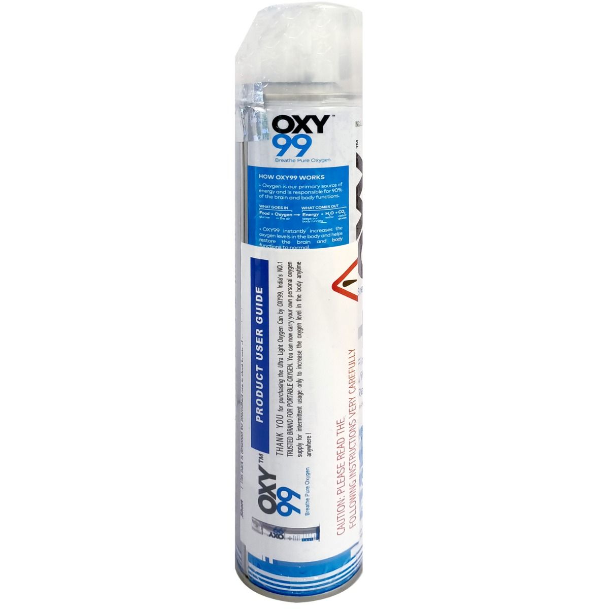 Boschi Italy Oxy99 Portable 500 ml Oxygen Can With One Mask, 1 Kit, Pack of 1 