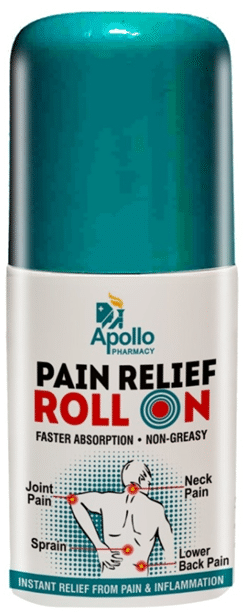 Buy Apollo Pharmacy Pain Relief Roll On, 50 ml Online