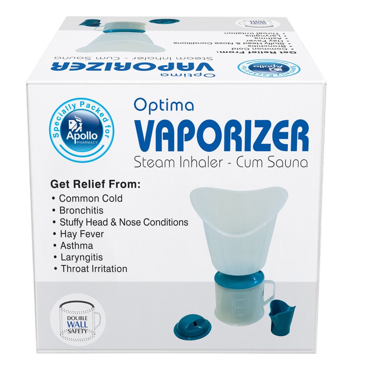 Buy Apollo Pharmacy Vaporizer Steam Inhaler, 1 Count Online