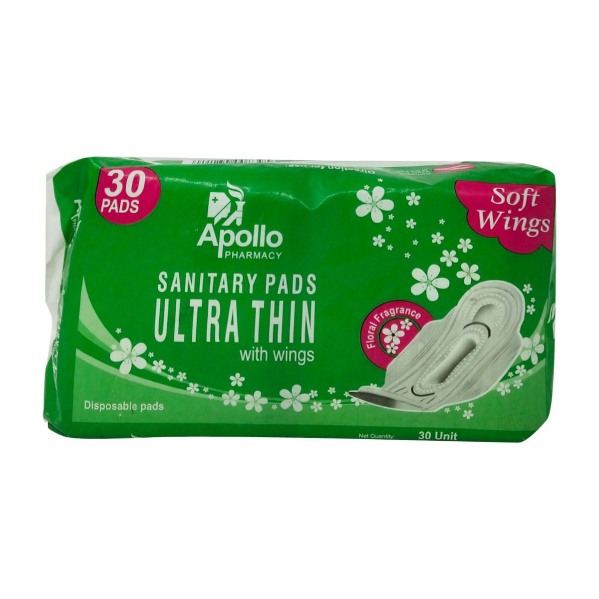 Buy Apollo Pharmacy Ultrathin Sanitary Pads, 30 Count Online