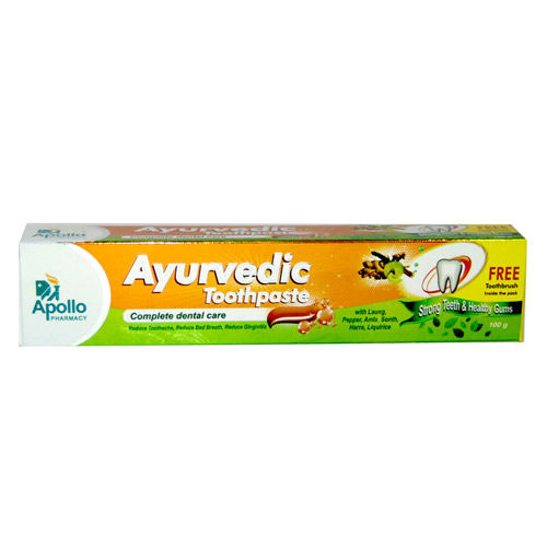 Buy Apollo Pharmacy Ayurvedic Toothpaste, 100 gm Online