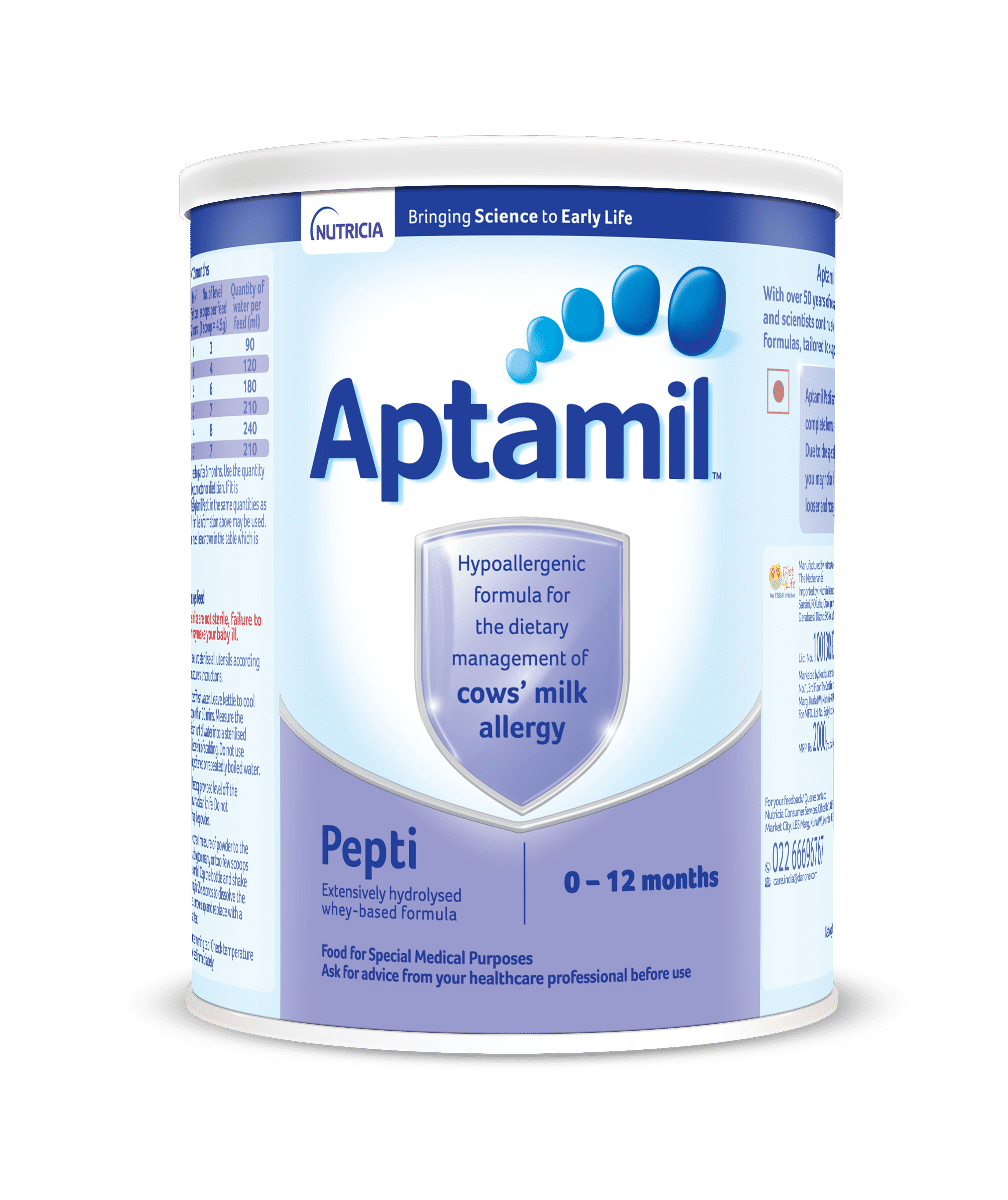 Aptamil Pepti Infant Formula, 0 to 12 Months, 400 gm Tin, Pack of 1 