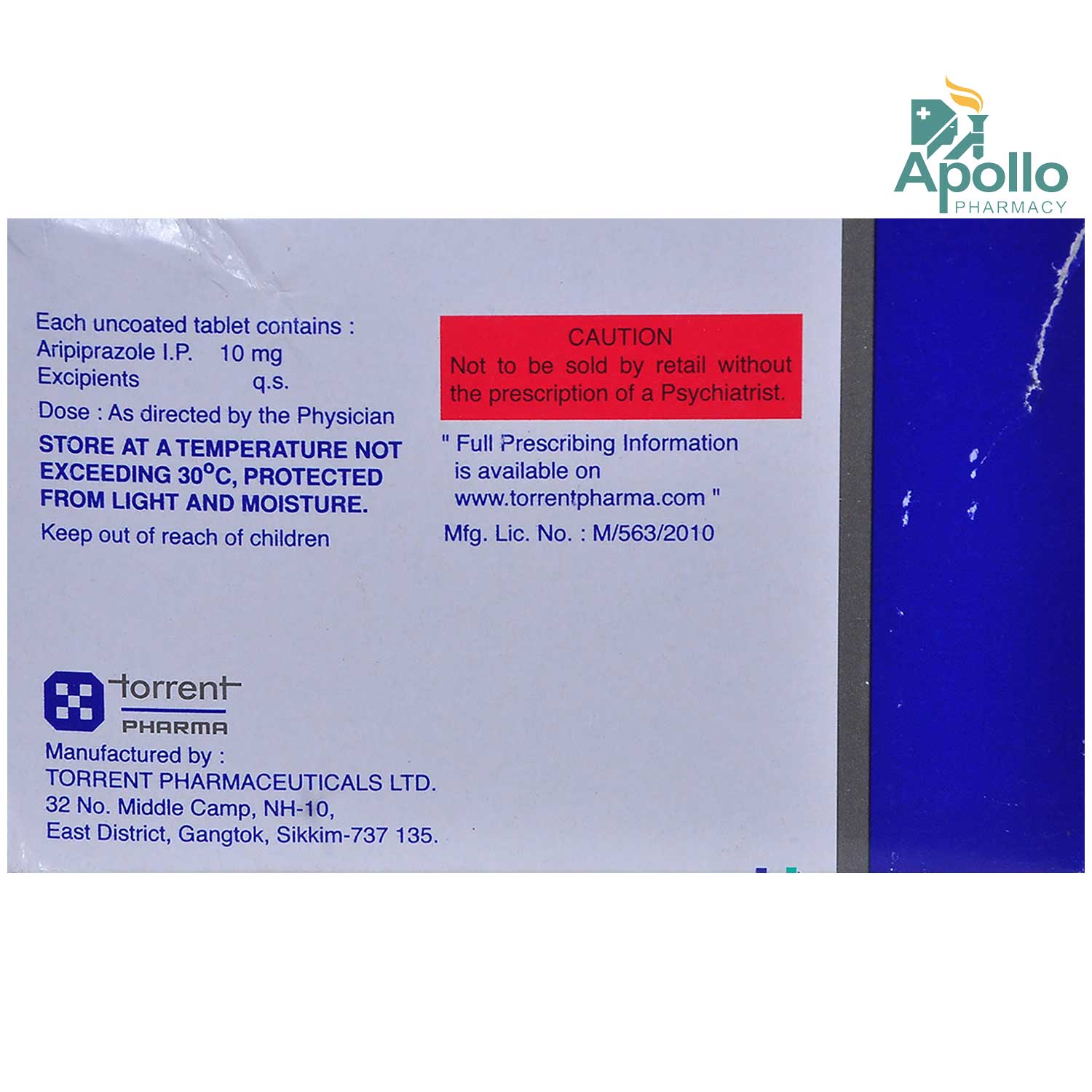 Arip MT 10 Tablet 15's Price, Uses, Side Effects, Composition - Apollo ...