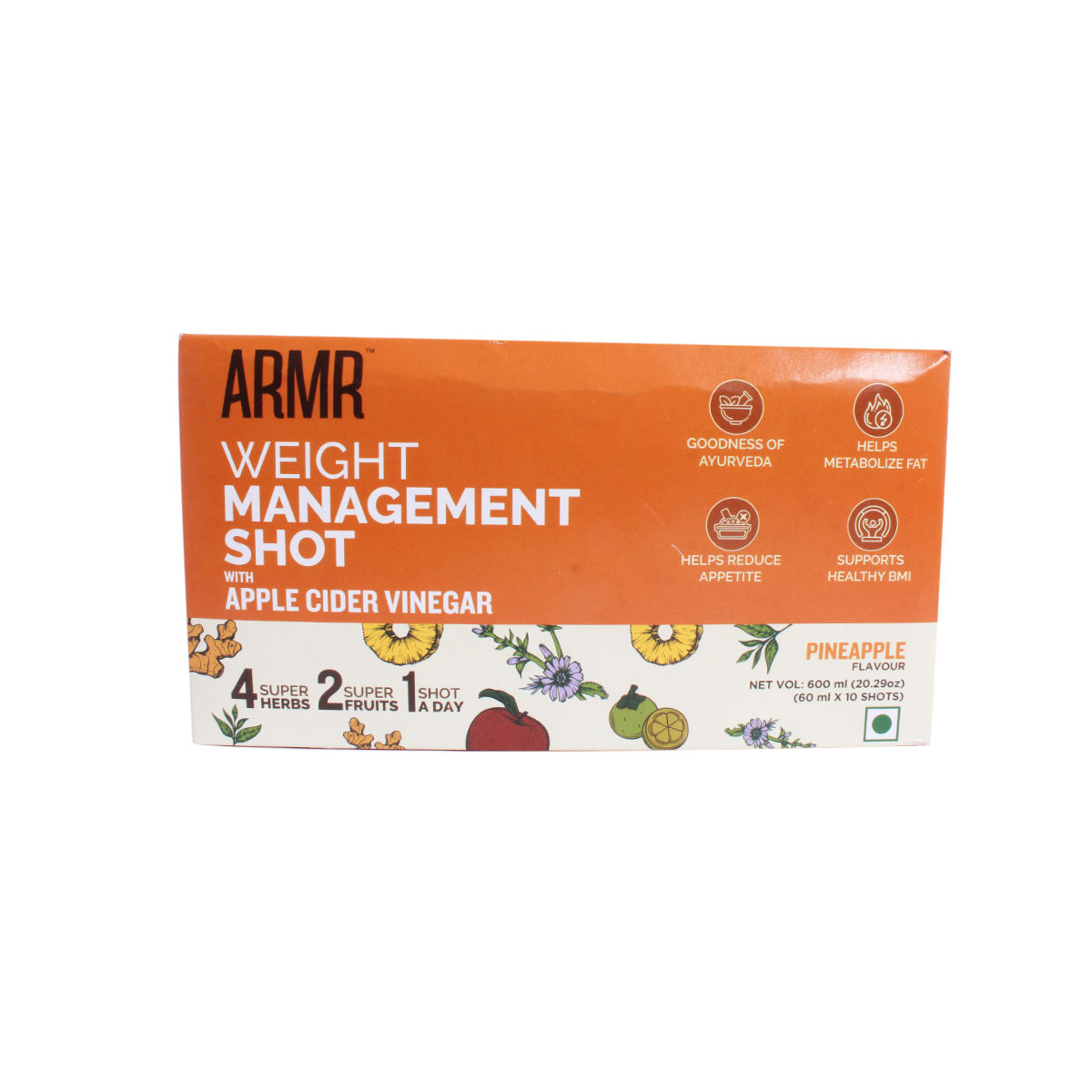 Buy Armr Weight Management Shot With Apple Cider Vinegar, 600 ml Online