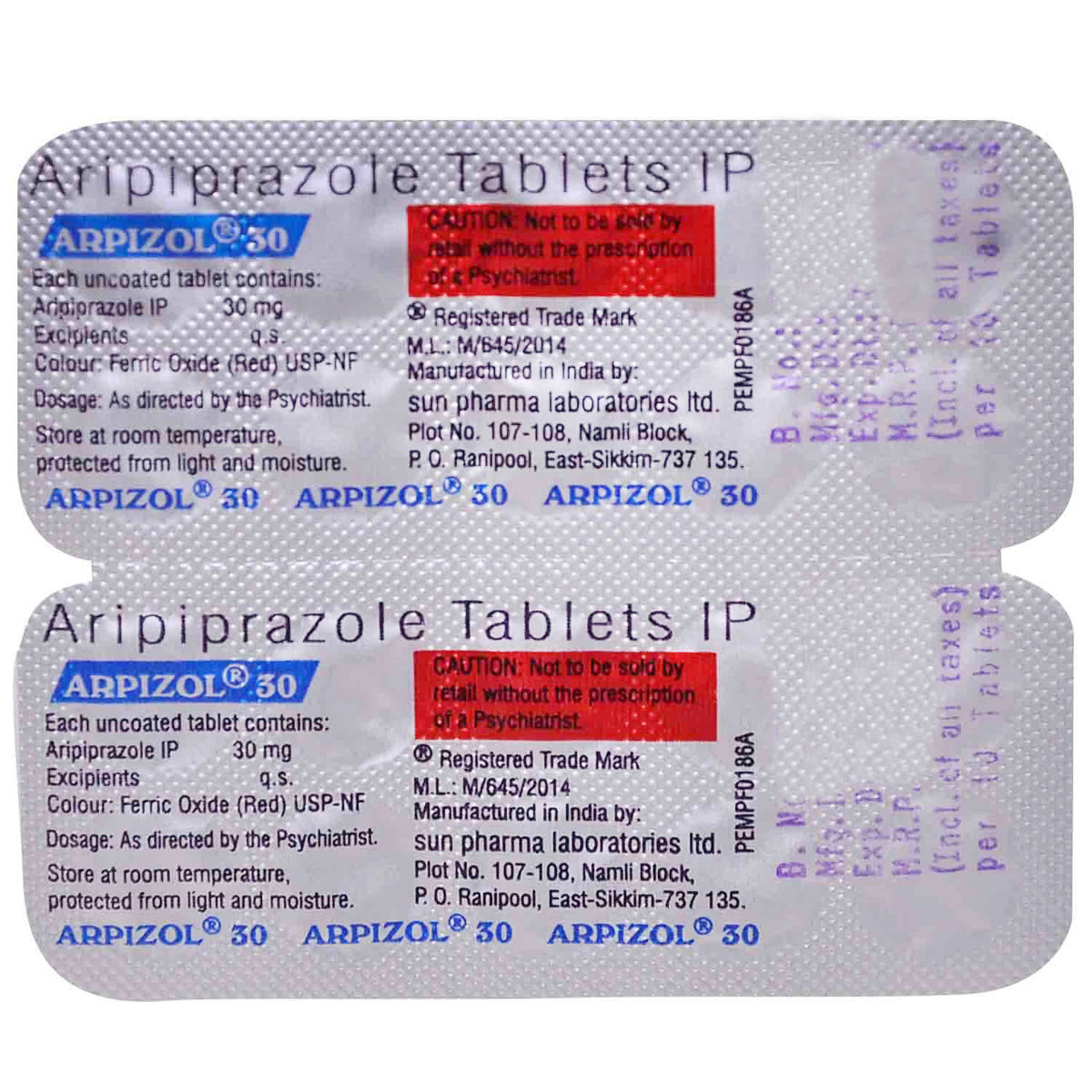 Arpizol 30 Tablet 10's Price, Uses, Side Effects, Composition - Apollo ...