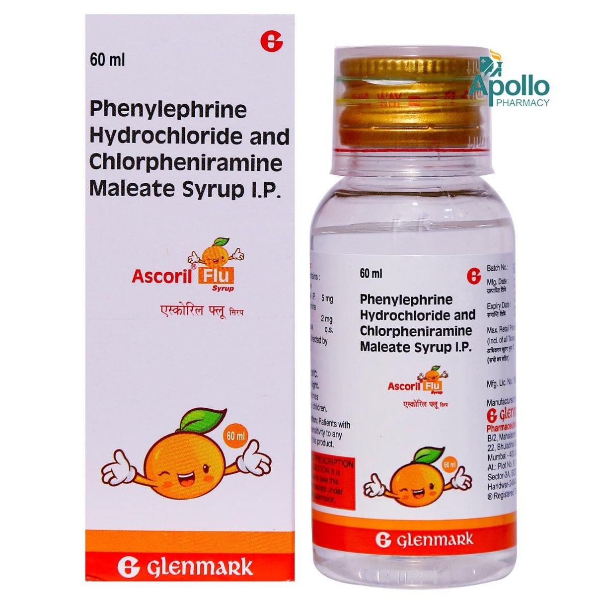 Ascoril Flu Syrup 60 ml Price, Uses, Side Effects, Composition Apollo