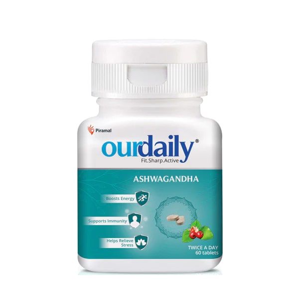 Ourdaily Ashwagandha, 60 Tablets, Pack of 1 