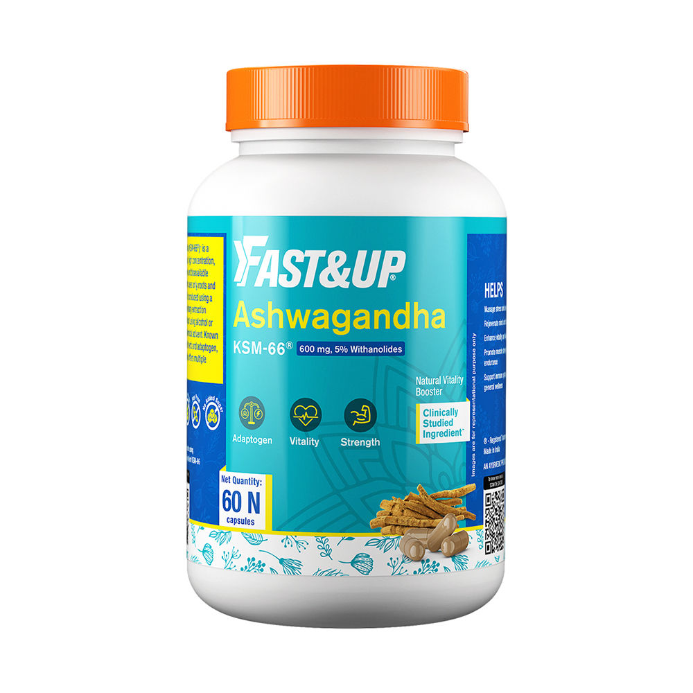 Buy Fast&Up Ashwagandha KSM-66 600 mg, 60 Capsules Online