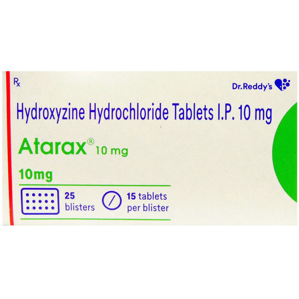 Atarax 10 mg Tablet 15's Price, Uses, Side Effects, Composition ...