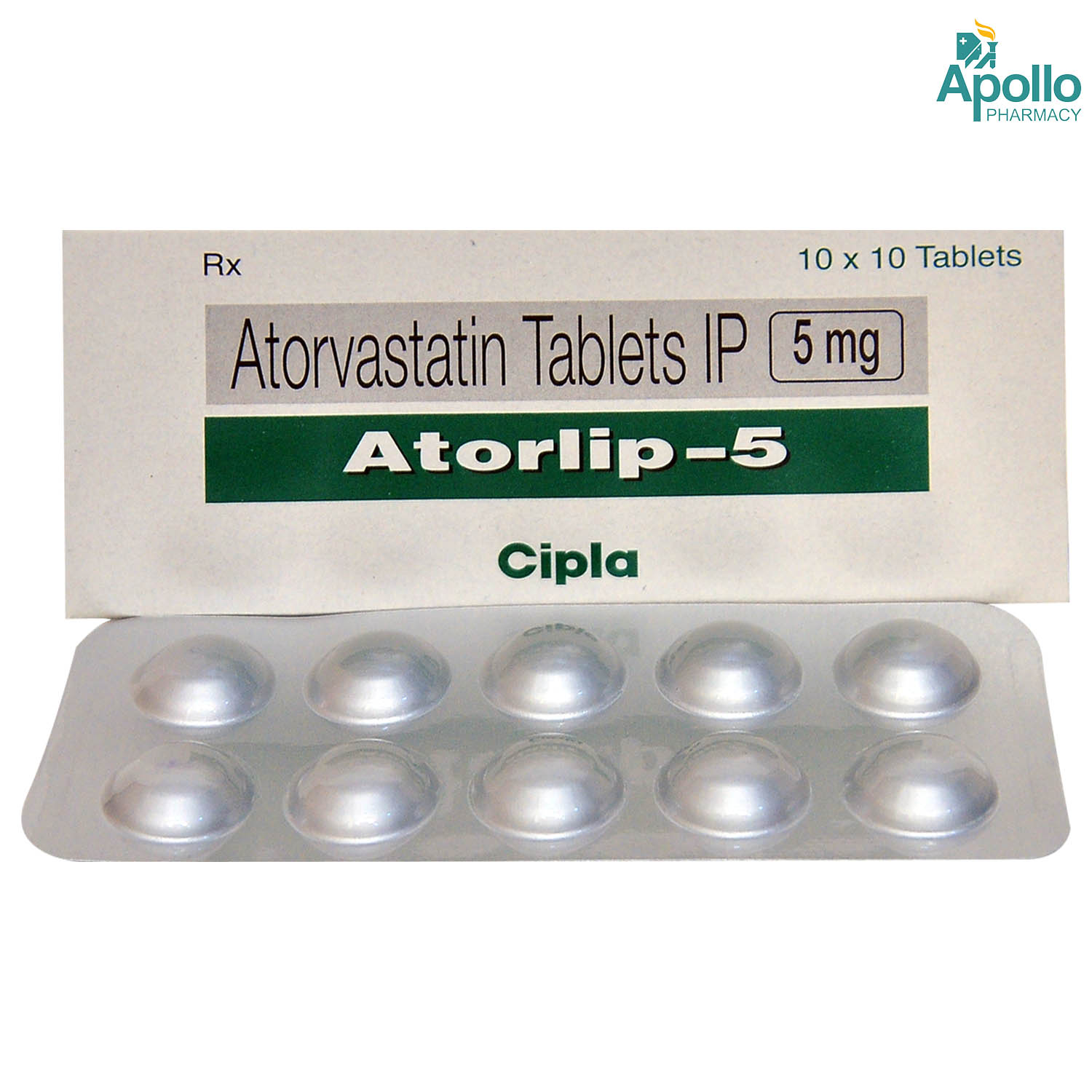 Atorlip-5 Tablet 10's Price, Uses, Side Effects, Composition - Apollo ...